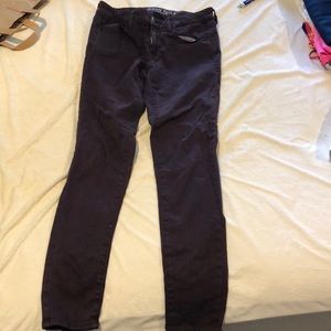 Deep purple skinny jeans American Eagle